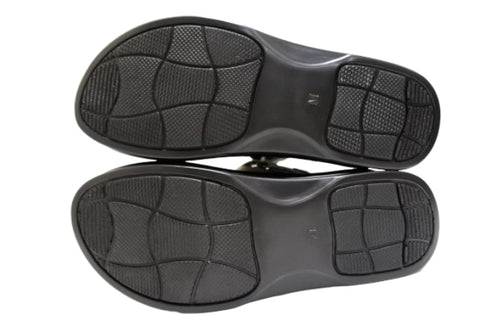 【インコルジェ4039 グレージュ】オープントゥくしゅくしゅ2WAYサボ風サンダル