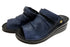 【インコルジェ4039 ネイビー】オープントゥくしゅくしゅ2WAYサボ風サンダル