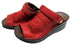 【インコルジェ4039 レッド】オープントゥくしゅくしゅ2WAYサボ風サンダル