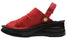 【インコルジェ4039 レッド】オープントゥくしゅくしゅ2WAYサボ風サンダル