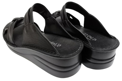 【インコルジェ4132 ブラック】ターバンリボンミュール