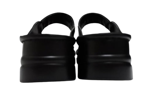 【インコルジェ4132 ブラック】ターバンリボンミュール