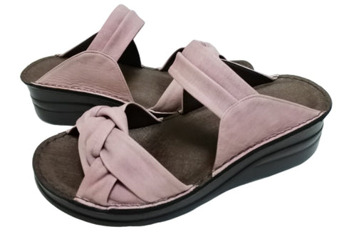 【インコルジェ4132 ラベンダー】ターバンリボンミュール