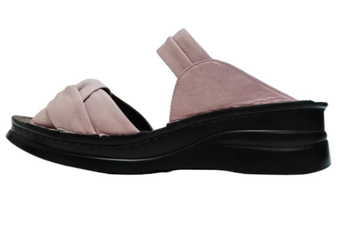 【インコルジェ4132 ラベンダー】ターバンリボンミュール