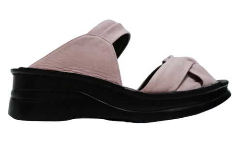 【インコルジェ4132 ラベンダー】ターバンリボンミュール