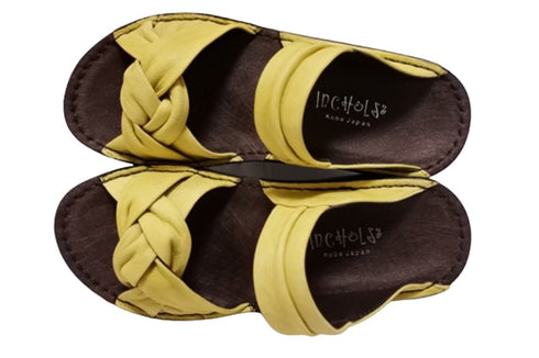 【インコルジェ4132 イエロー】ターバンリボンミュール