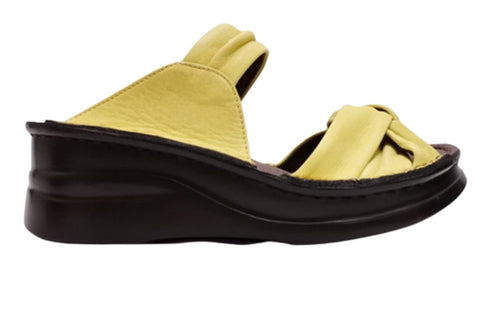 【インコルジェ4132 イエロー】ターバンリボンミュール