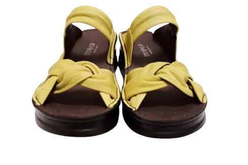 【インコルジェ4132 イエロー】ターバンリボンミュール