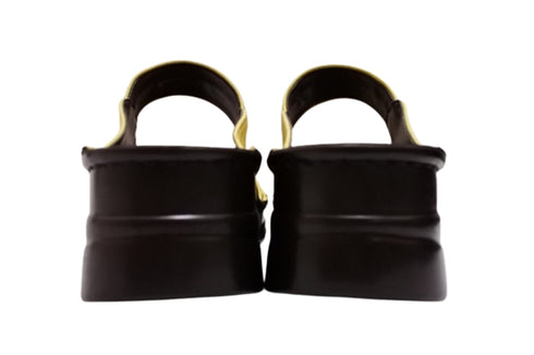 【インコルジェ4132 イエロー】ターバンリボンミュール