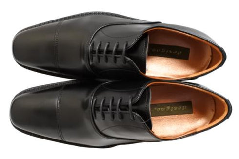 【KANEKA designo5013 ブラック】幅広4E 日本製の本革ビジネスシューズ