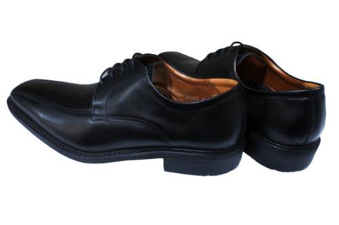 【KANEKA designo5023 ブラック】幅広4E スワールトゥビジネスシューズ