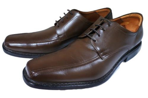 【KANEKA designo5023 ダークブラウン】幅広4E スワールトゥビジネスシューズ