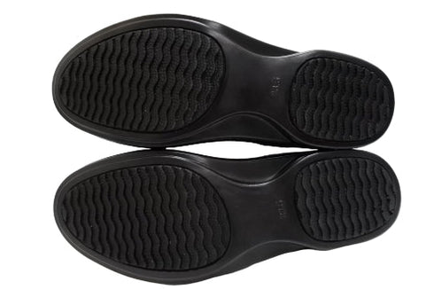 【インコルジェ5029 ブラック】シンプルきれいめライン センターUカットストラップシューズ