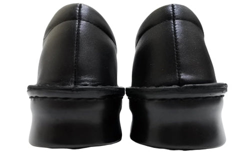 【インコルジェ5029 ブラック】シンプルきれいめライン センターUカットストラップシューズ