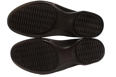 【インコルジェ5029 ブルーグレー】シンプルきれいめライン センターUカットストラップシューズ