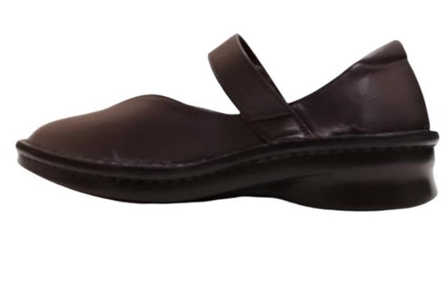 【インコルジェ5029 ダークパープル】シンプルきれいめライン センターUカットストラップシューズ