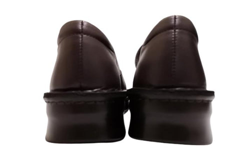 【インコルジェ5029 ダークパープル】シンプルきれいめライン センターUカットストラップシューズ