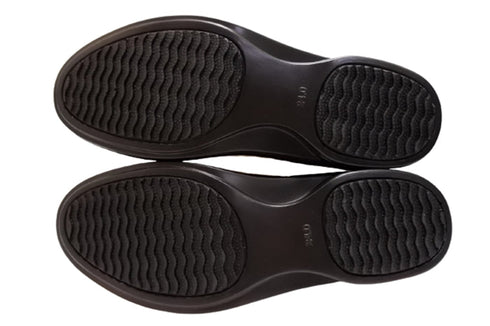 【インコルジェ5029 モカベージュ】シンプルきれいめライン センターUカットストラップシューズ