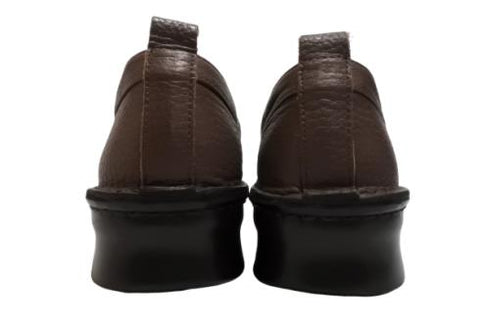 【インコルジェ 5039 ブラウン】シュリンクレザーローファー