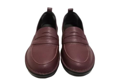 【インコルジェ 5039 ワイン】シュリンクレザーローファー