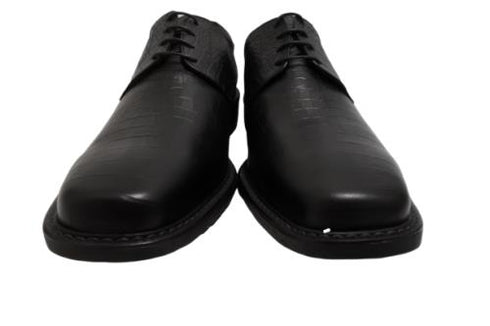 【KANEKA designo5103 ブラック】幅広4E 型押しレザービジネスシューズ