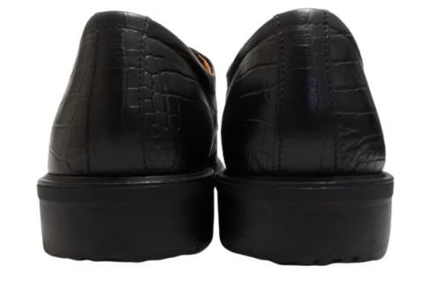 【KANEKA designo5103 ブラック】幅広4E 型押しレザービジネスシューズ