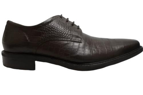 【KANEKA designo5103 ダークブラウン】幅広4E 型押しレザービジネスシューズ