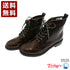 【TODAY'S 5525 チョコレート】本革メダリオン靴紐ショートブーツ