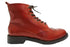 【TODAY'S 5525 レッド】本革メダリオン靴紐ショートブーツ