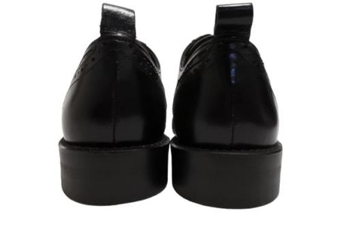 【TODAY'S 5528 ブラック】本革メダリオンウイングチップトラッドシューズ