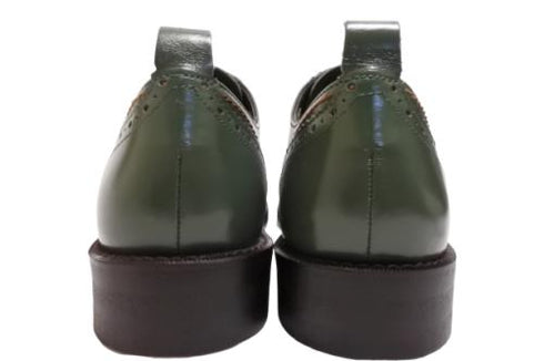 【TODAY'S 5528 ブルー】本革メダリオンウイングチップトラッドシューズ