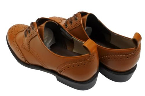 【TODAY'S 5528 マロンブラウン】本革メダリオンウイングチップトラッドシューズ