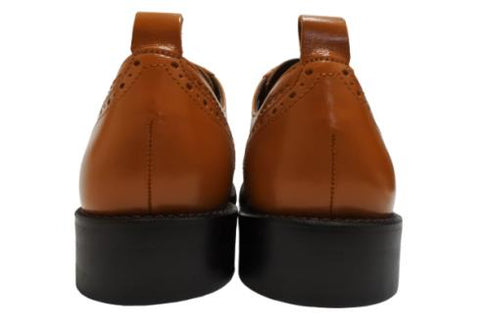 【TODAY'S 5528 マロンブラウン】本革メダリオンウイングチップトラッドシューズ