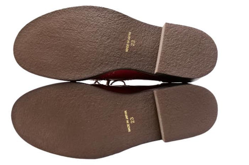 【TODAY'S 5528 レッド】本革メダリオンウイングチップトラッドシューズ