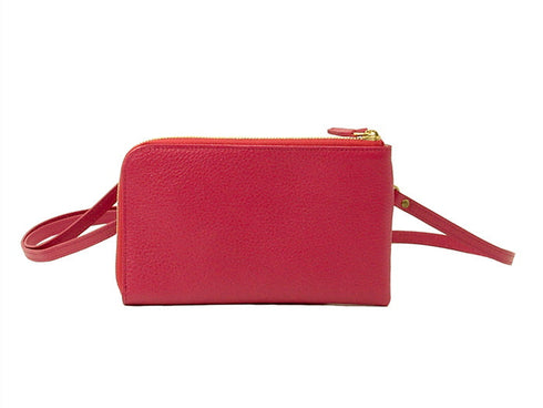 【豊岡鞄 足立 5902 ピンク】ALBAPIE L字マルチショルダーバッグ