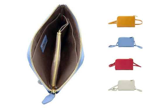 【豊岡鞄 足立 5902 ホワイト】ALBAPIE L字マルチショルダーバッグ