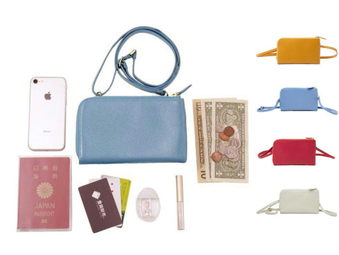 【豊岡鞄 足立 5902 ホワイト】ALBAPIE L字マルチショルダーバッグ