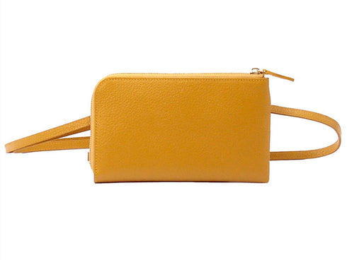 【豊岡鞄 足立 5902 イエロー】ALBAPIE L字マルチショルダーバッグ