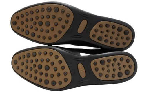 【KANEKA designo7001 ブラック】幅広4E 日本製本革タウンウォーキングシューズ