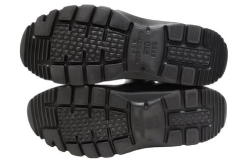 【TODAY's 7058 ブラック】幅広4EサイドジップV字カッティングショートブーツ