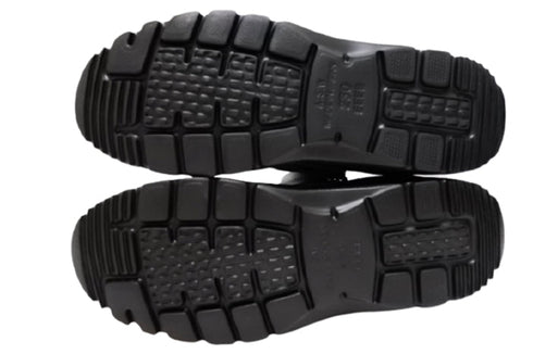 【TODAY's 7058 ネイビー】幅広4EサイドジップV字カッティングショートブーツ