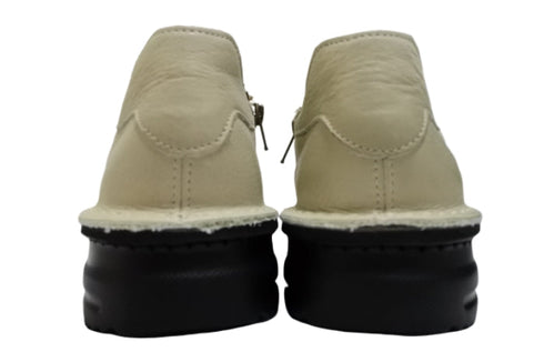 【TODAY'S 7091 アジュール】スムースレザーサイドジップスニーカー レディース