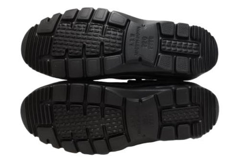 【TODAY'S 7091 ブラック】スムースレザーサイドジップスニーカー メンズ