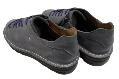 【TODAY'S 7091 フォレスト】スムースレザーサイドジップスニーカー レディース