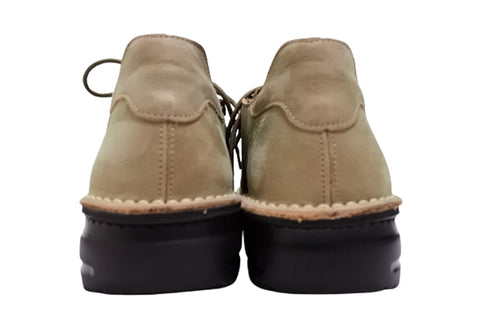 【TODAY'S 7091 サンドグレイヌバック】スムースレザーサイドジップスニーカー メンズ