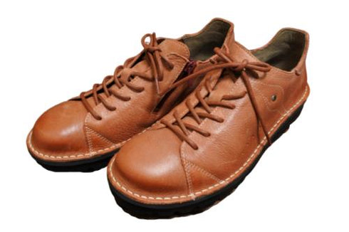 【TODAY'S 7091 トマト】スムースレザーサイドジップスニーカー レディース