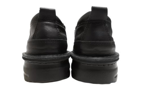 【TODAY's 7094 ブラック】幅広4E 軽量レザーサイドゴアスリッポン メンズ