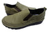 【TODAY's 7094 グリーン】幅広4E 軽量レザーサイドゴアスリッポン メンズ