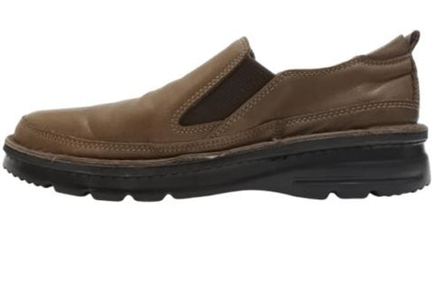 【TODAY's 7094 グレー】幅広4E 軽量レザーサイドゴアスリッポン レディース