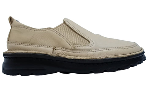 【TODAY's 7094 オーク】幅広4E 軽量レザーサイドゴアスリッポン レディース